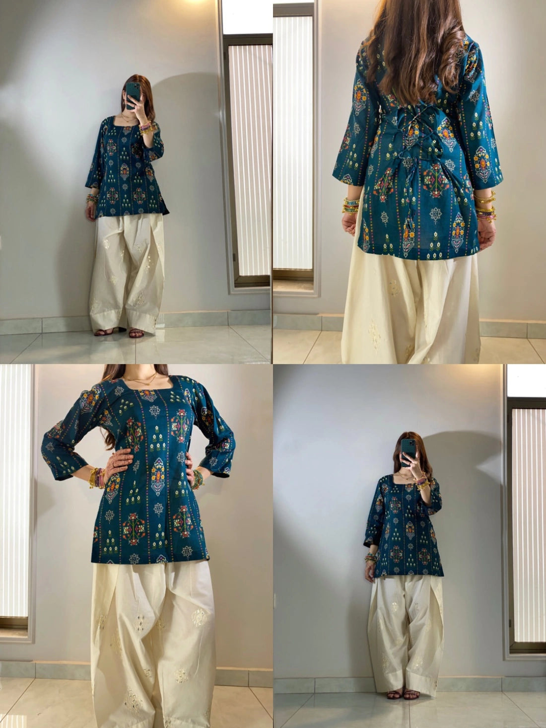 💚 Emerald Farsi Grace – Premium Soft Silk 2-Piece কোড-A1