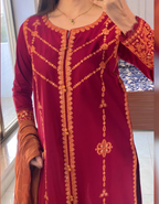 Noor Grace Embroidered 3 Piece