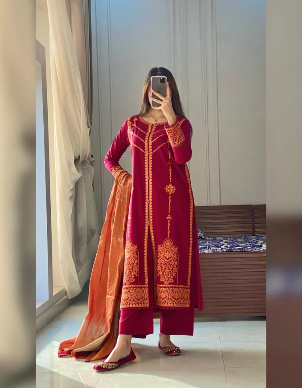 Noor Grace Embroidered 3 Piece