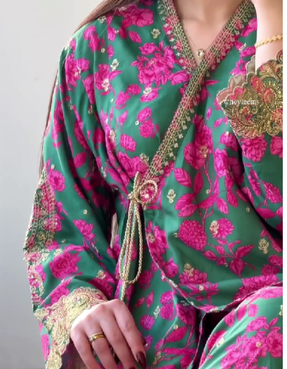 Noor-e-Gul Emerald Bloom Two-Piece কোড-13