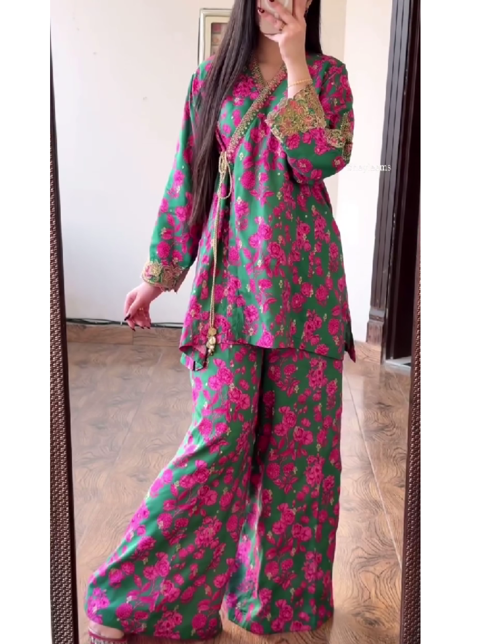 Noor-e-Gul Emerald Bloom Two-Piece কোড-13