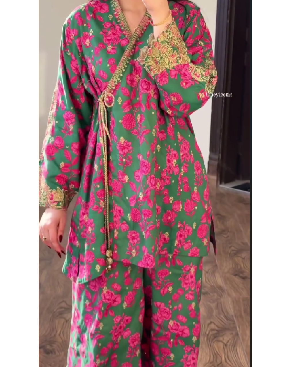 Noor-e-Gul Emerald Bloom Two-Piece কোড-13